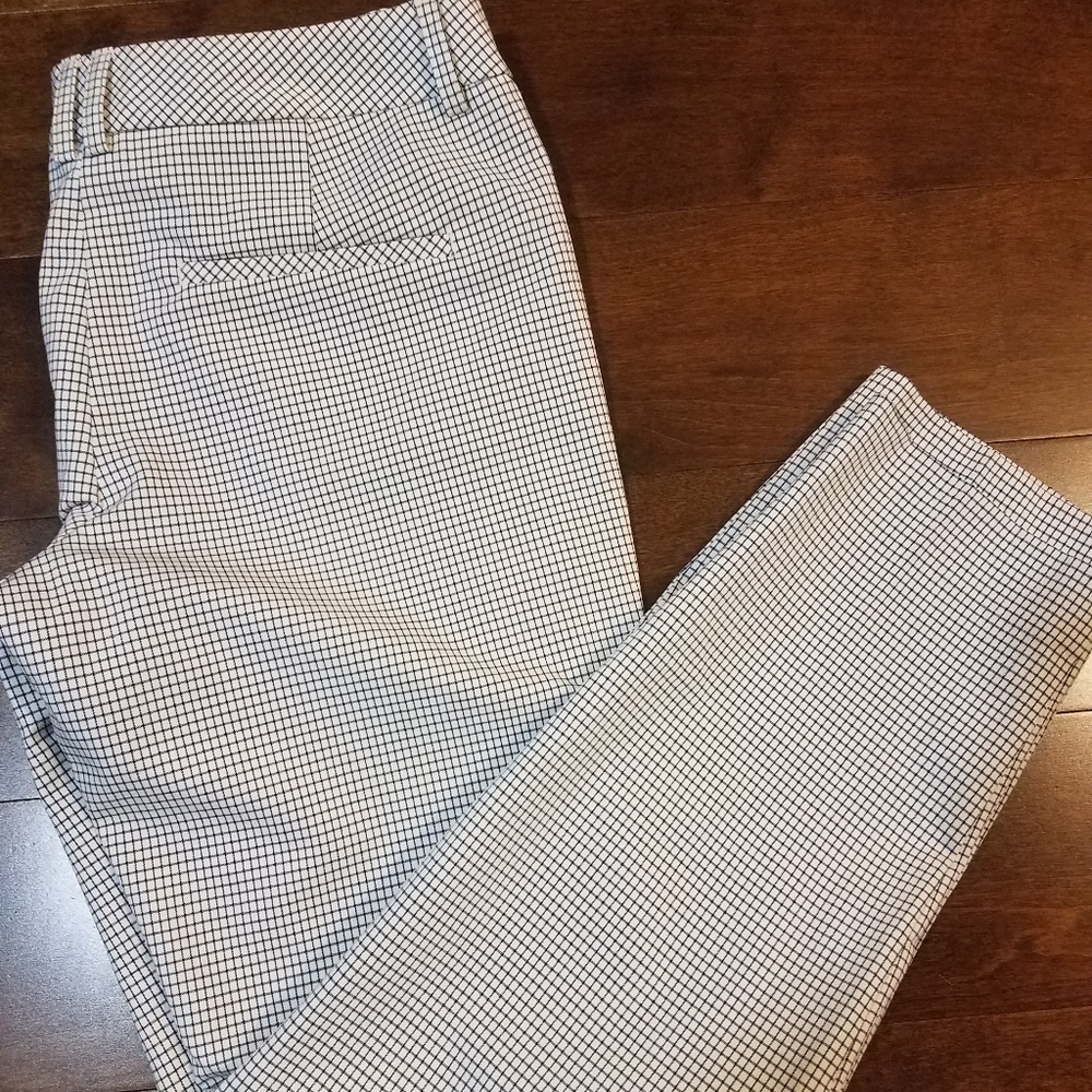 Express Editor Dress Pants Black and Ivory